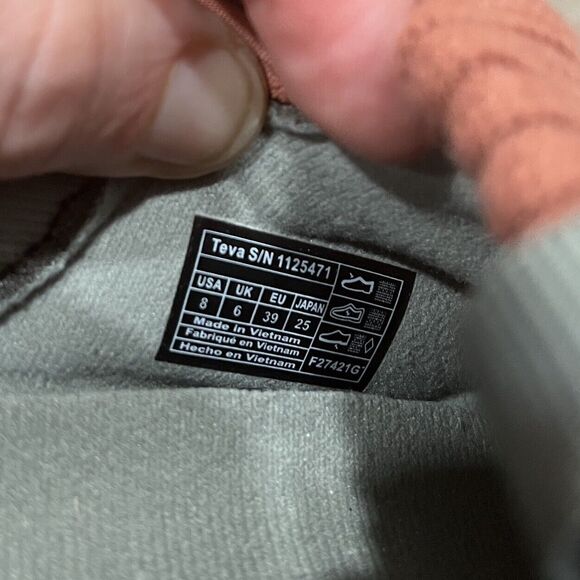 Teva ReEMBER Slip On Quilted Loafer Slipper Shoes Aragon Red Womens US 8 - Picture 7 of 7